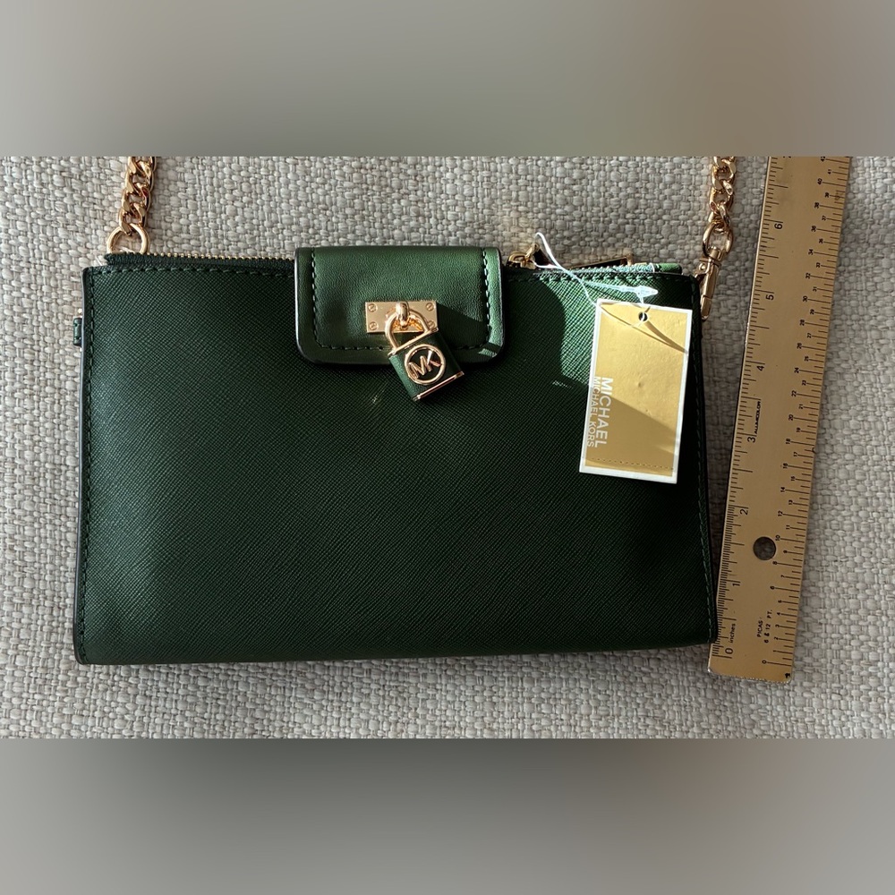Michael Kors NWT Green Crossbody Bag - Picture 9 of 10